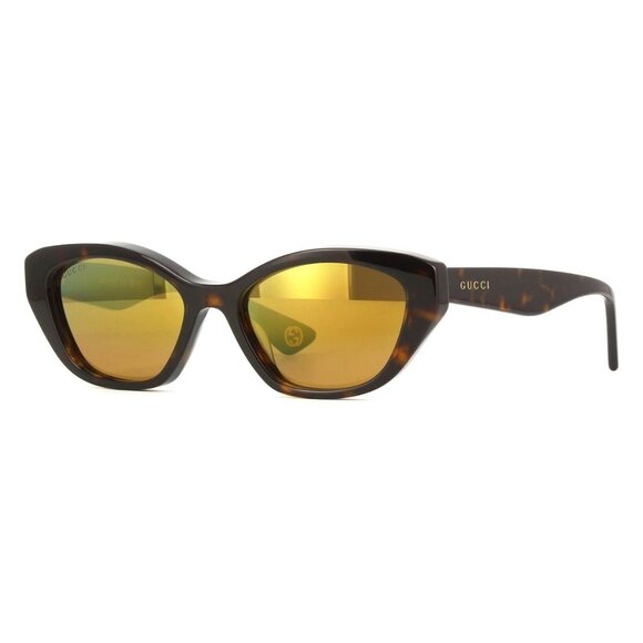New GUCCI Havana Cat Eye GG1638S 002 Sunglasses Women - Picture 1 of 3